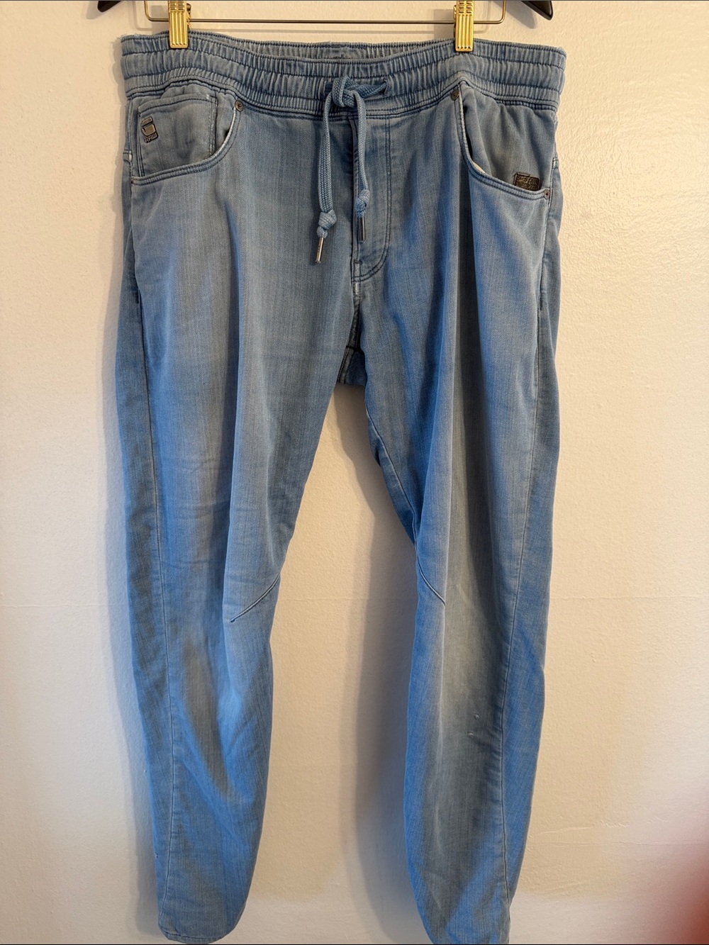 G-Star Light Blue relaxed Drawstring Jeans
